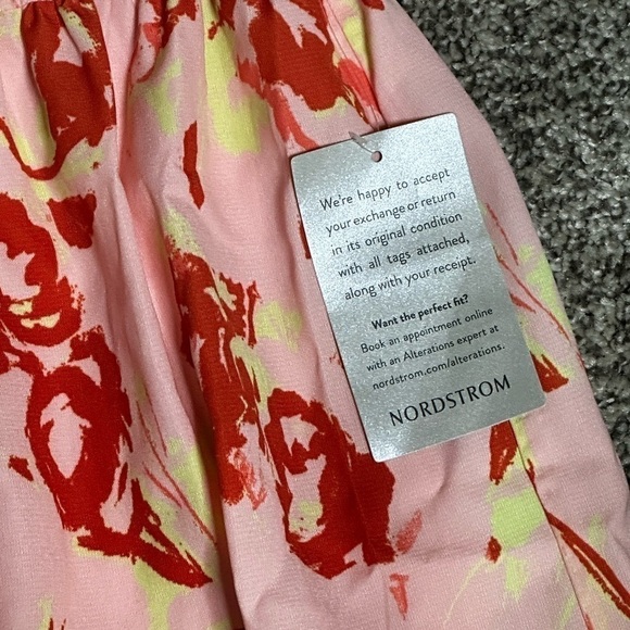 Chelsea28 women dress knee length tiered sleeveless pink lined size s round neck - Picture 9 of 14